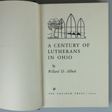 Allbeck, Willard D.  A Century of Lutherans in Ohio. Antioch Press, Yellow Springs, OH, 1966. First Edition (No Additional Printings).