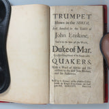 Defoe, Daniel. A trumpet blown in the north, and sounded in the ears of John Eriskine ...  ([London], 1716. First Edition).