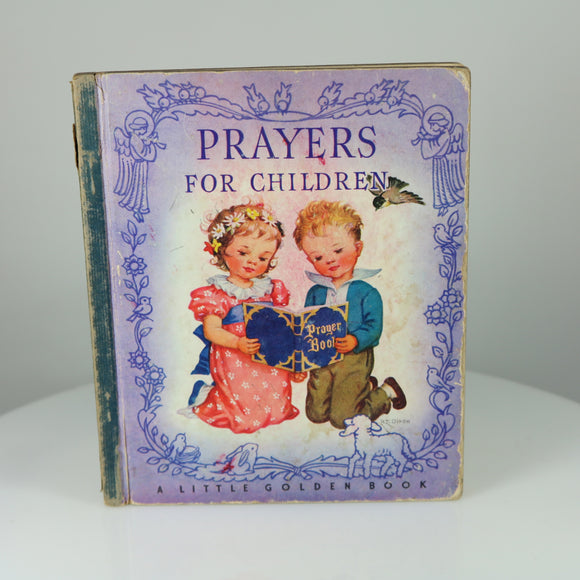 Dixon, Rachel Taft (Illus.). Prayers for Children (Little Golden Book #5; 5th Printing, July 1943).