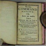 Venning, Ralph. Orthodox Paradoxes & The New Command Renew'd (London, 1652)