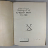 Fabyan, George. The Keys for Deciphering The Greatest Work of Sir Francis Bacon Baron of Verulam Viscount St. Alban. First Edition. Geneva, IL: Riverbank Laboratories, 1916.